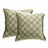 Renee Taylor Noah Checkered Cushion Twin Pack 50 x 50 Cms Jade